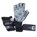 Best Body Trainingshandschuhe aus Leder mit Bandage